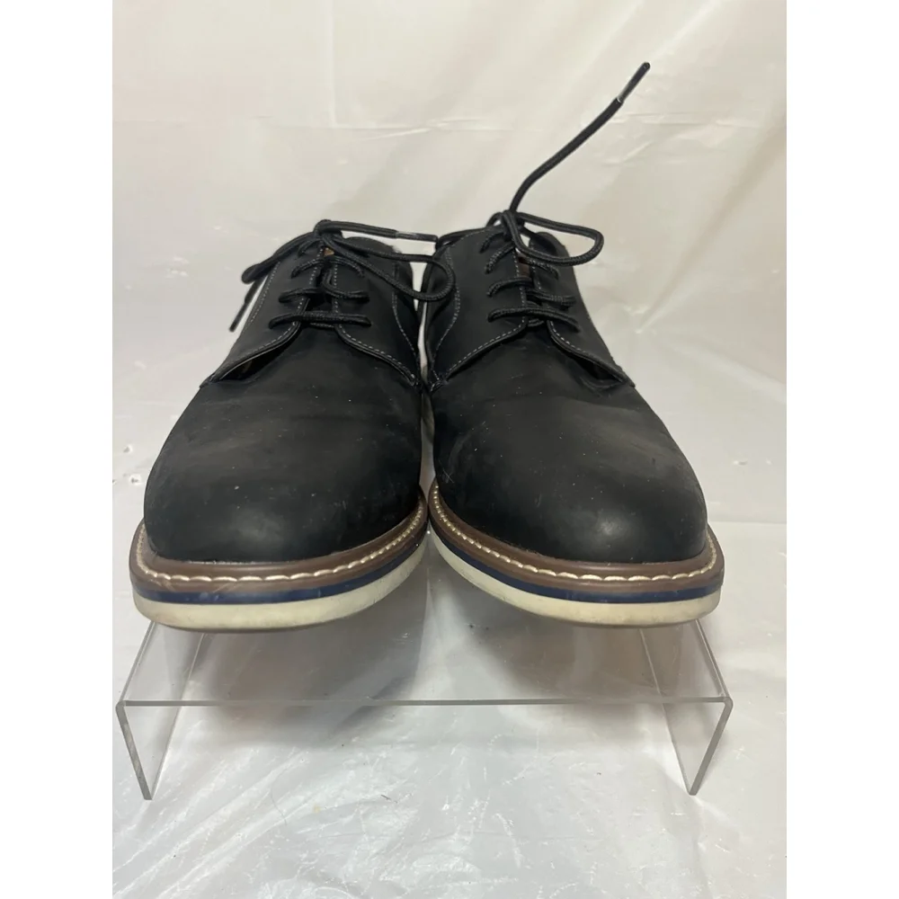 Size 9 W Florsheim Norwalk Plain Toe Oxford Black